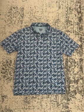 Straight down mens performance golf polo